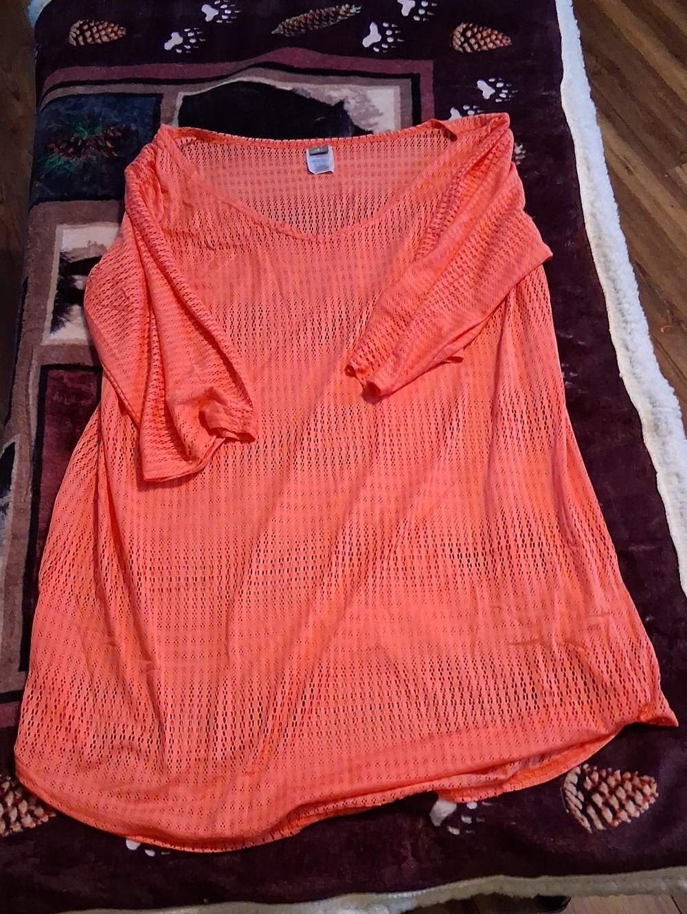 O'Neill Orange Eyelet Skirt